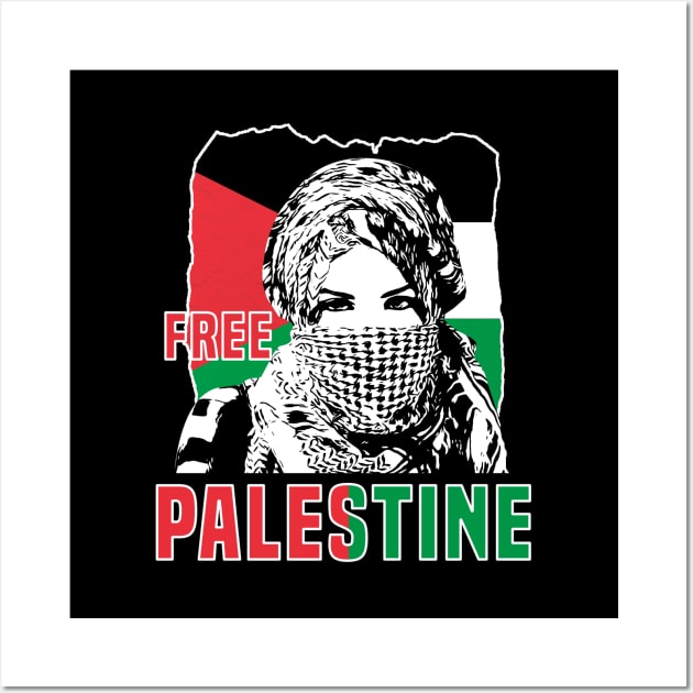 Free Palestine - Support Palestine Wall Art by Mandegraph